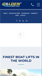 Mobile Screenshot of goldenboatlifts.com